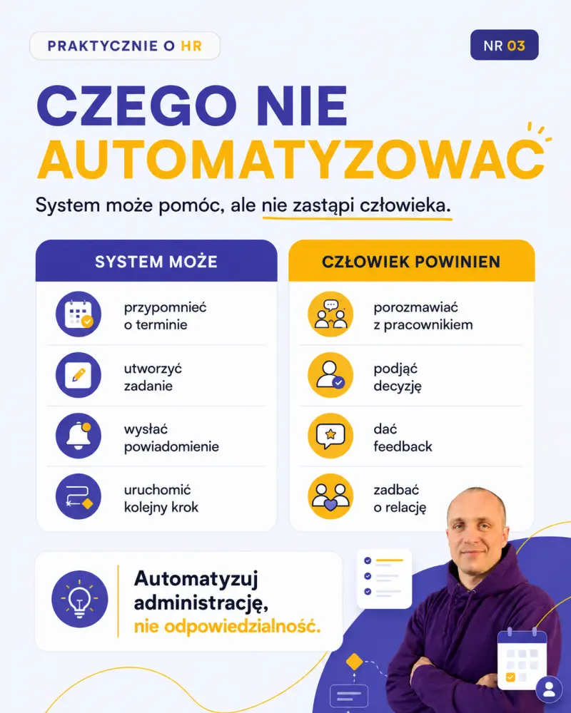 Czego nie automatyzować w procesach HR