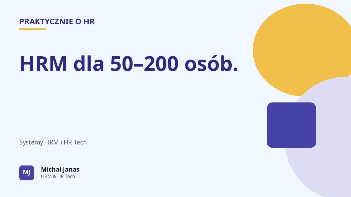 HRM dla 50–200 osób.