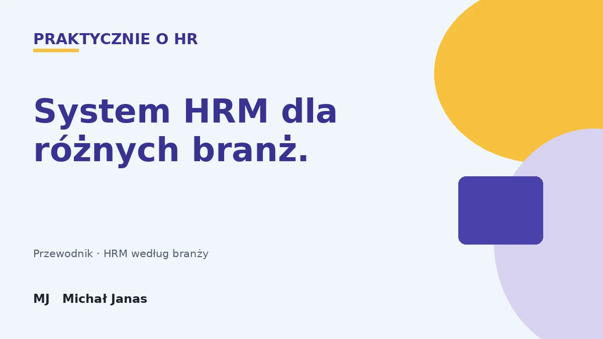 System HRM dla różnych branż