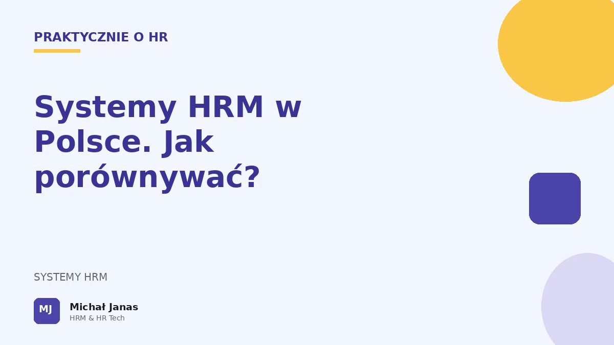 Porównanie dostępnych na rynku systemów HRM